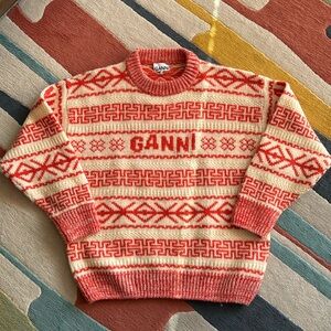 Ganni 100% Wool Sweater